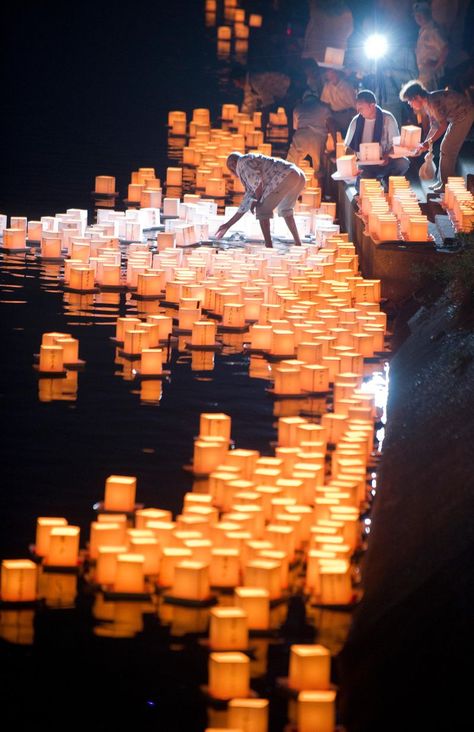 Obon Festival, Floating Paper Lanterns, Festival Of The Dead, Asian Temple, Chinese Lantern Festival, Spirits Of The Dead, Senior Thesis, Celtic Festival, Traditional Festival