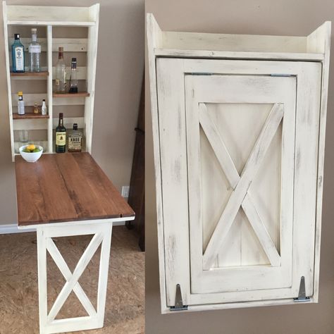 Murphy Table Kitchen, Murphy Bar, Craft Armoire, Murphy Table, Fold Out Table, Fold Down Table, Craft Table Diy, Room Storage Diy, Bar Diy