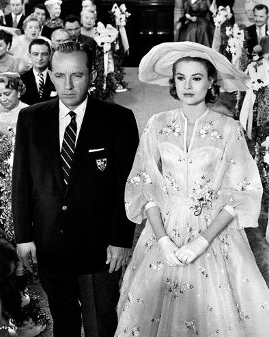 Bing Crosby and Grace Kelly at the altar in a scene from “High Society.”  Credit: Metro-Goldwyn-Mayer/Getty Image High Society Wedding, Movie Wedding Dresses, Movie Wedding, Helen Rose, Wedding Dress Costume, Best Costume Design, Iconic Weddings, Wedding Movies, Nicky Hilton