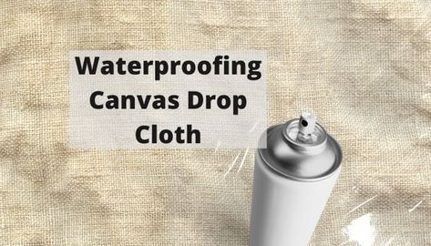 The function of canvas drop cloths is to protect surfaces during activities. Canvas isn't waterproof which means paint and other liquids can leak through and… Canvas Prep, Cloth Projects, Drop Cloth Projects, Giant Canvas, Cloth Ideas, Cloth Banners, Canvas Drop Cloths, Cloth Tote Bag, Waterproof Paint