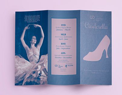 Ballet Graphic Design, Cinderella Ballet, Australian Ballet, Brochure Design Layout, Ballet Academy, Photography Editorial, Brochure Layout, Graphic Design Photography, Adobe Indesign