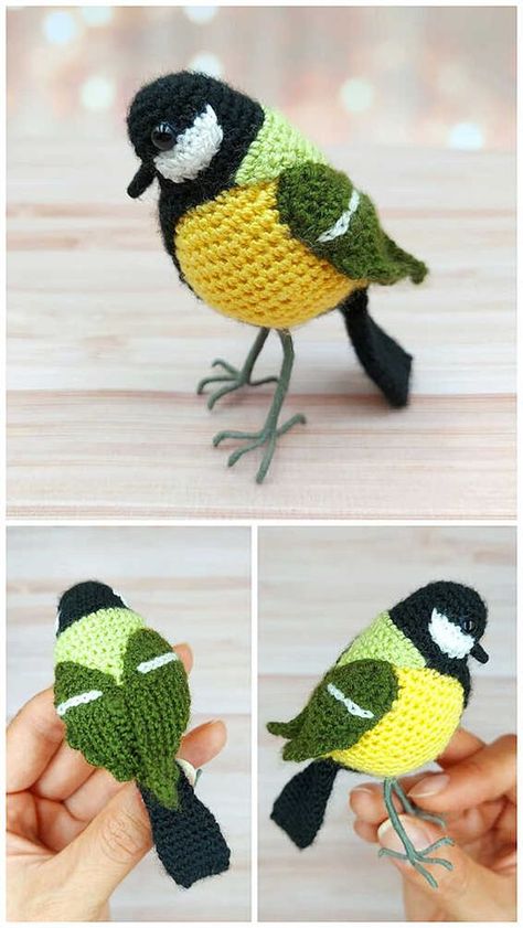 Crochet Small Bird Free Pattern, Amigurumi Birds Free Pattern, Free Bird Crochet Pattern, Amigurumi Bird Free Pattern, Crochet Bird Patterns Free, Bird Crochet Pattern Free, Crochet Birds Free Pattern, Bird Amigurumi Free Pattern, Crocheted Birds