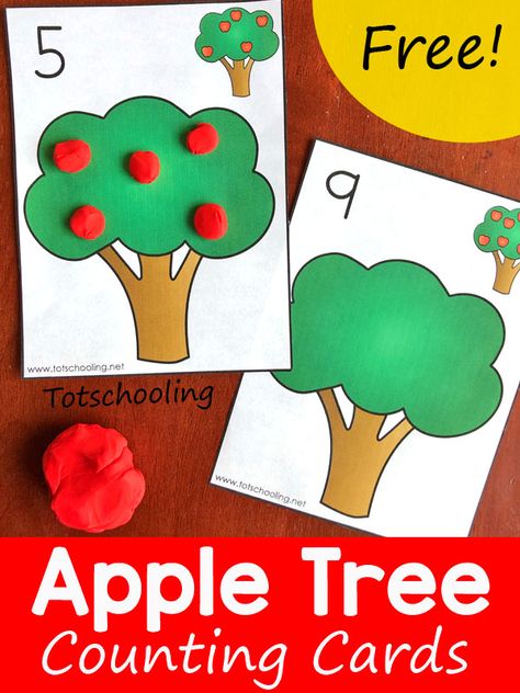 Apple Math Preschool, Apple Math Games, Math Apple Activities, Preschool Apple Activities, Preschool Apple Theme, September Preschool, Fall Math Activities, Counting Activities Preschool, Apple Lessons