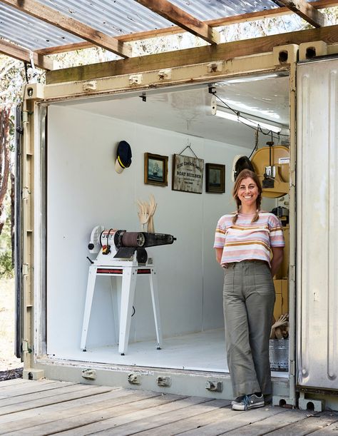 The Miniature Boat Maker Working Out Of An Off-Grid Shipping Container