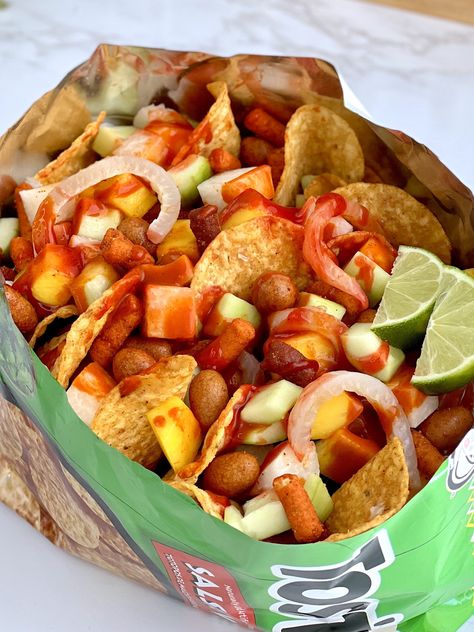 Mexican Chips, Japanese Peanuts, Honduran Recipes, Nachos Ingredients, Fajita Marinade, Mexican Menu, Types Of Snacks, Chili Lime Seasoning, Mexican Snacks