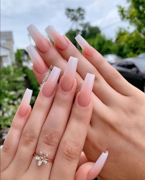 Tapered Square Nails, Milky Nails, Tapered Square, Edgy Nails, Simple Acrylic Nails, Long Acrylic Nails Coffin, Long Square Acrylic Nails, Acrylic Nails Coffin Short, Pink Acrylic Nails