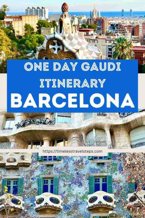 Best Self-Guided One Day Gaudi Tour Itinerary in Barcelona Places To Visit In Spain, Untouched Nature, Mediterranean Travel, Visit Spain, Tips For Flying, Trip To Spain, Trip To Europe, Travel Spain, South Tyrol