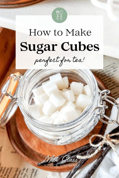 Turn your vanilla sugar into the most perfect little sugar cubes! They're great for sweetening tea, coffee, or cocktails and they're a great handmade favor for bridal showers, tea parties, and more. Just try them once and you'll want to make them again and again! Diy Sugar Cubes, Sugar Cubes Diy, Infused Sugar, Moroccan Mint Tea, Sugar Cubes, Ate Too Much, Homemade Vanilla, Iced Drinks, Vanilla Sugar