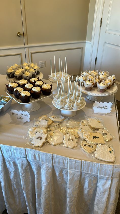 Bachelorette Dessert Table, Bridal Party Dessert Table, Bridal Dessert Table, Bridal Shower Treats Table, White Bridal Shower Dessert Table, Neutral Bridal Shower Dessert, Champagne And Pearls Theme Party, Bachelorette Party Sweets Table, Pearls And Prosecco Dessert Table