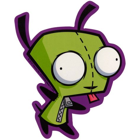 Invader Zim Gir, Zim Gir, Easy Diy Room Decor, Arte Punk, Collage Drawing, Sketchbook Cover, Tumbler Stickers, Cartoon Books, Dog Coloring Page