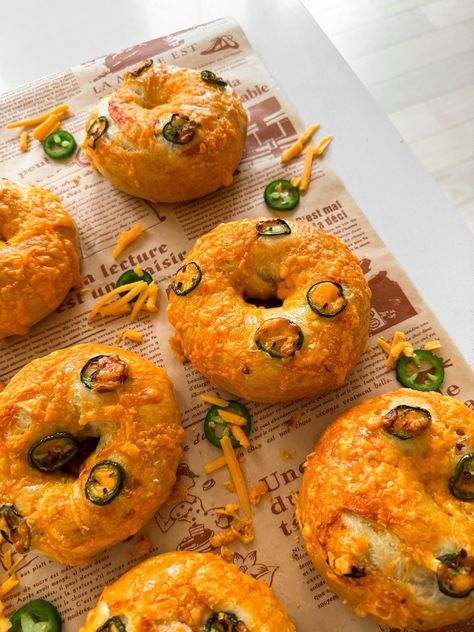 » Cheddar Jalapeño Bagels Jalapeno Cheddar Bagels Recipe Homemade, Jalapeno Cheese Bagels, Jalepeno And Cheddar Bagels, Breakfast Baked Goods Savory, Jalapeño Cheese Bagels, Cheddar Jalapeño Bagels, Jalapeno Cheddar Bagels, Jalapeno Bagels Recipe, Jalapeño Bagel