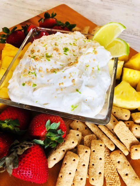 Key Lime Cheesecake Dip - Cooks Well With Others Key Lime Dip, Drumstick Ice Cream, Ice Cream Pie, Key Lime Cheesecake, Cheesecake Dip, Lime Cheesecake, Cold Desserts, Ice Cream Pies, Refreshing Desserts