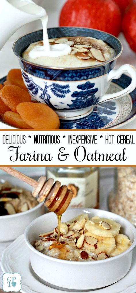 Farina Recipe, Grateful Prayer, Breakfast Crepes, Breakfast Oatmeal Recipes, Oat Cereal, Yummy Deserts, Hot Cereal, Breakfast Meal, Oats Breakfast