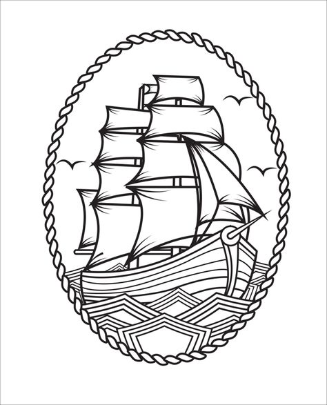 Ship Tattoo Design by Omar Cruz, via Behance Pirate Ship Tattoo Drawing, Ship Tattoo Design, Traditional Ship Tattoo, Pirate Ship Tattoos, Geisha Tattoos, Pirate Ship Tattoo, Bodysuit Tattoos, Boat Tattoo, Chris Garver