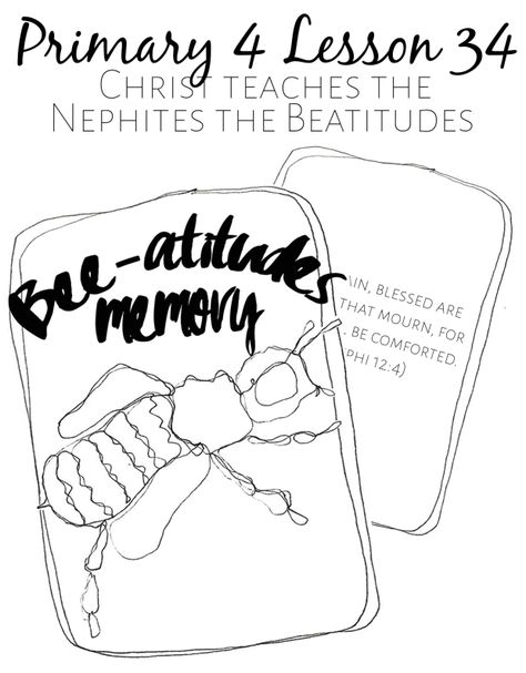 A cute matching game to teach kids about the beatitudes. Primary 4 Lesson 34 Lds Primary, Book Of Mormon, Matching Games, Teaching Kids, Books