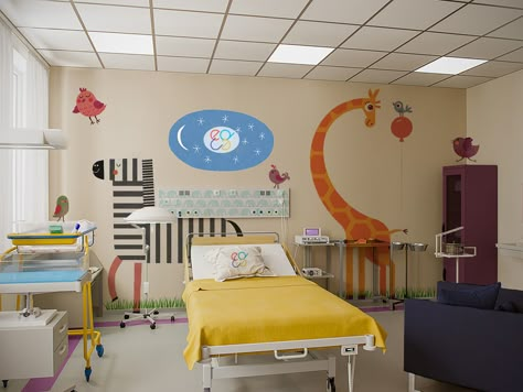 Pedia Clinic Interior Design, Pediatric Hospital Design, Pediatric Clinic Design, Hospital Room Design, Hospital Decoration, Children Hospital Design, Kids Hospital, Hospital Design Architecture, Children's Clinic