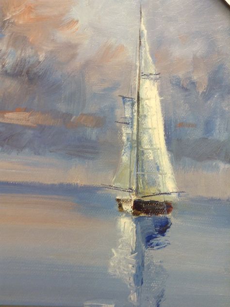 Sailboat Art, Sailboat Painting, Ship Paintings, Soyut Sanat Tabloları, Boat Art, Boat Painting, Beach Painting, Seascape Paintings, Error Page