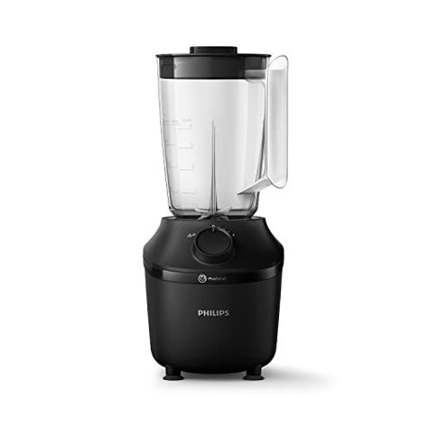 Philips Blender et Mixeur à Smoothies - 450W, Pichet de 1.9L, Appli Recettes, 1 Vitesse + Pulse, Pro Blend, Broyeur à Glace et Gourde Nomade (HR2041/41) Philips Blender