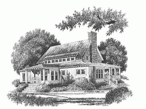 bottom half Dining Room With Bay Window, Kitchen Cabinets Elevation, Blueprint Pictures, Fishing Cabin, Shingle Exterior, Country Style House, Colonial Style Homes, Sims House Plans, Country Style House Plans