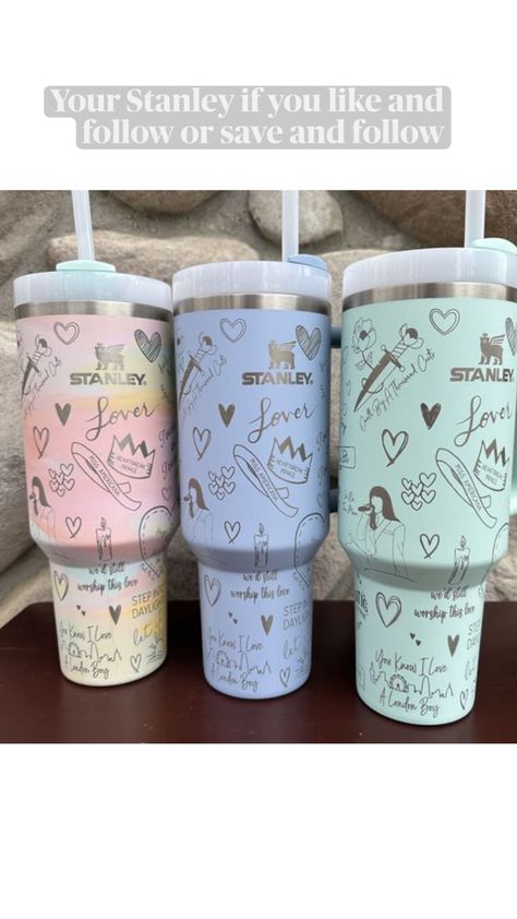 Stanley Taylor Swift, Taylor Swift Stanley Cup, Vasos Aesthetic, Cute Stanley, Taylor Merch, School Suplies, Daily Day, Estilo Taylor Swift, Taylor Swift Cute