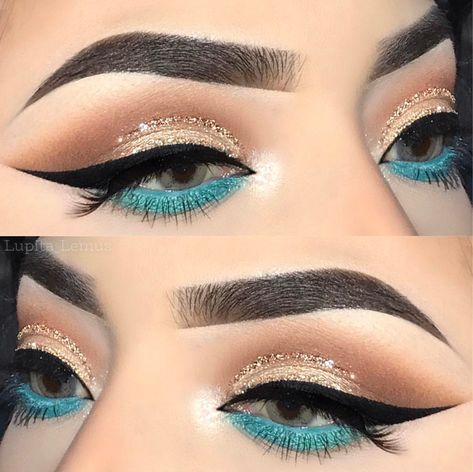 Princess Jasmine Makeup, Egypt Makeup, Egyptian Eye Makeup, Quince Makeup, Jasmine Makeup, Cleopatra Makeup, Disney Eye Makeup, Simple Glam, Egyptian Makeup