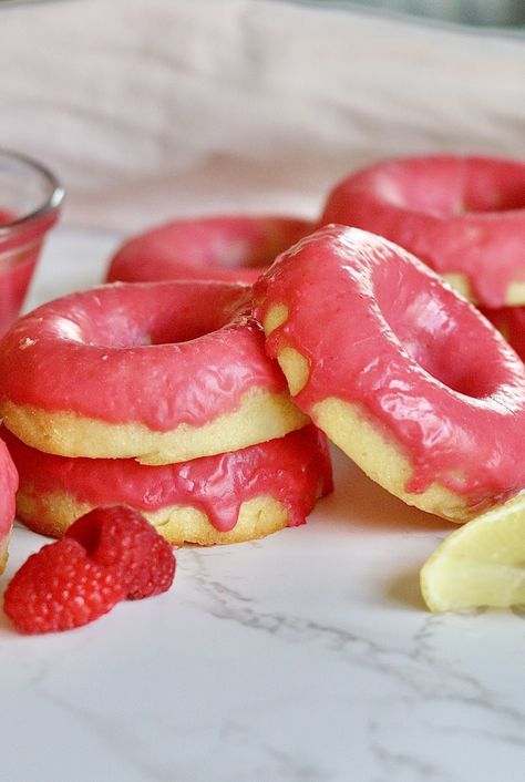 Raspberry Glaze, Make Your Own Buttermilk, Cake Flour Substitute, Fruity Treats, Measuring Cups & Spoons, Raspberry Lemonade, Lemon Raspberry, Baked Donuts, Donut Recipes