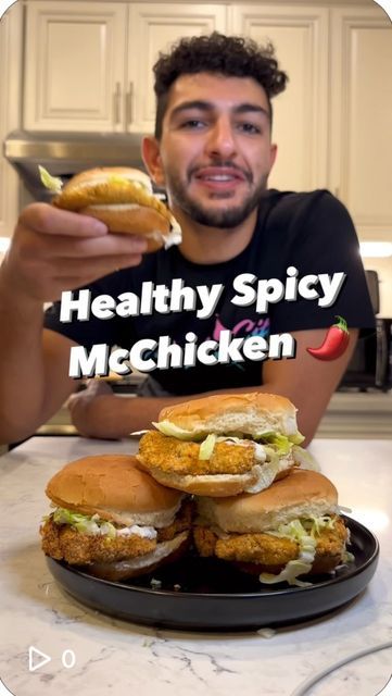 Mc Chicken Recipe, Homemade Mcchicken, Low Calorie Mcchicken, Mcchicken Copycat Healthy, Spicy Mcchicken Recipe, Healthy Mcchicken, Copycat Mcchicken Sandwich, Mcchicken Copycat, Mcchicken Recipe