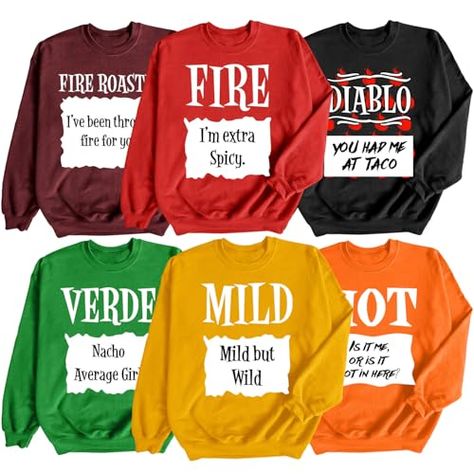 Halloween Matching Condiments Sweaters, Ketchup Yellow Mustard Group Costume, Fire Hot Soy Sauce Family Halloween Sweatshirt Halloween Matching, Group Costumes, Fire Roasted, Yellow Mustard, Family Halloween, Halloween Sweatshirt, Ketchup, Soy Sauce, Mustard