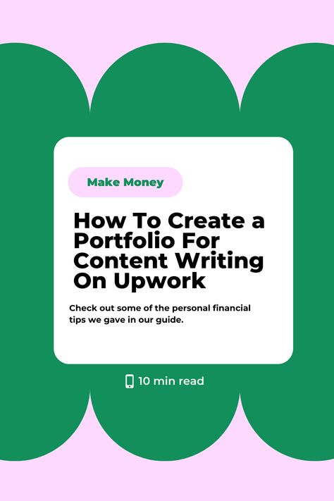 How To Create a Portfolio For Content Writing On Upwork Writing Portfolio Ideas, Writing Portfolio Design, Content Writer Portfolio, Writing Portfolio, Creating A Portfolio, Content Writing, Financial Tips, Job Search, Financial Freedom