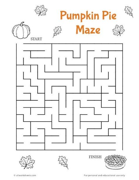 Turkey Maze Printable, Pumpkin Maze Printable, Maze For Kindergarten Children, Pumpkin Puzzle Printable, Thanksgiving Puzzles For Kids, Maze Puzzles For Kids Free Printables, Fall Mazes For Kids, Thanksgiving Activity Sheets For Kids, Preschool Puzzles Free Printable