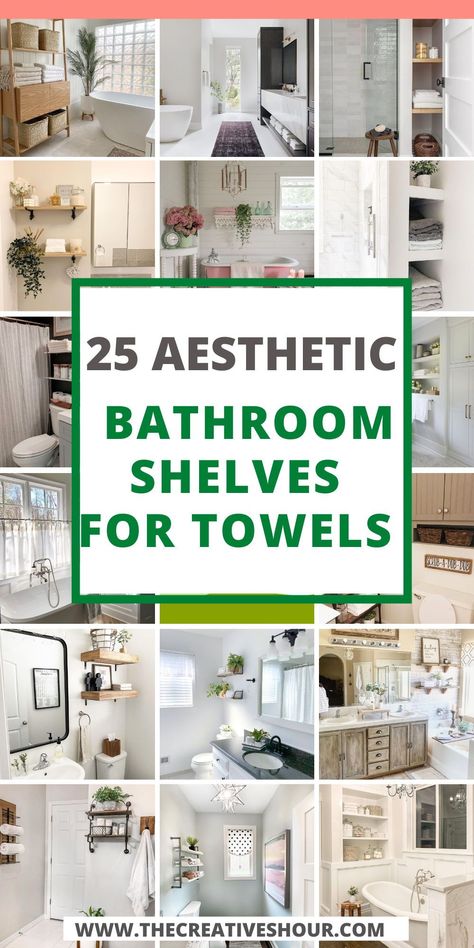 Elevate your space with chic and practical storage ideas. Explore creative ways to organize towels on stylish shelves, adding functionality and flair to your bathroom. Transform your daily routine with these smart and stylish storage solutions. #BathroomStorage #TowelOrganization #HomeDecor Shelving Ideas Bathroom, Shelves For Towels, Bathroom Shelf Decor Ideas, Bathroom Shelving Ideas, Organize Towels, Stylish Shelves, Oasis Decor, Small Bathroom Paint Colors, Shelf Decor Ideas