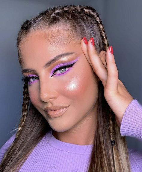 Summer Festival Makeup Looks, Summer Festival Makeup, Dark Roots Blonde Hair, Pinterest Makeup, Glam Makeup Look, Evening Makeup, Glamorous Makeup, Bold Makeup, Crazy Makeup