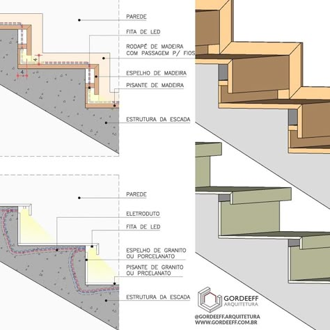 Furniture Details Drawing, Stairs Design Interior, Stairs Design Modern, Furniture Details Design, Dekor Diy, Stair Case, Stair Lighting, Architecture Concept Drawings, Stair Steps