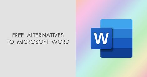 Read about these free substitutes to Microsoft Word that can be used online or offline and are great for all your editing or typing needs. Free Microsoft Word, Word App, Office Admin, Mail Merge, Password Security, Free Cloud Storage, Ms Office, Word File, Writing Project