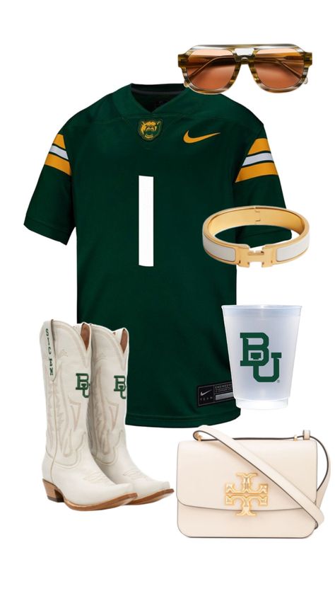 baylor game day outfit inspo Baylor Game Day Outfit, Baylor Football, Preppy Country, Gameday Outfits, College Game Day, College Game Days, Game Day Outfit, Party Fits, Day Outfits