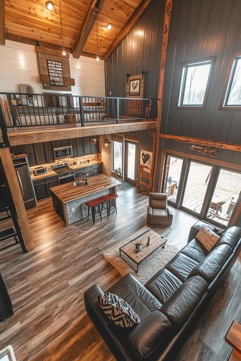 Cottage Barndominium Floor Plans, Barndominium Shell Kits, Barndominium With Airplane Hanger, Shiplap Barndominium, Barndominium Ideas Wrap Around Porch, Barndominium Michigan, Industrial Barndominium Ideas, Loft Home Interior, Ranch Style Barndominium Interior