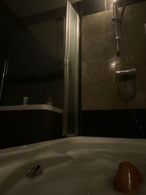 #bath #relaxing #dark #darkmode #hotel #relax #aesthetic #summer #bathroom #bathtub Bathtub Dark Aesthetic, Dark Bath Aesthetic, Bathroom Dark Aesthetic, Bathtub Aesthetic Dark, Bath Relaxing, Bathtub Aesthetic, Summer Bathroom, Aesthetic Bath, Bath Aesthetic