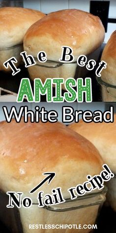 Amish Bread Recipes, Amish White Bread, Best Homemade Bread Recipe, Pudding Chia, Bread Maker Recipes, Homemade Bread Recipes Easy, Homemade Bread Easy, Best Bread Recipe, Amish Recipes