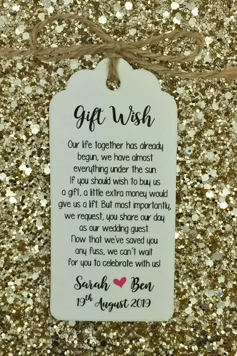 Wedding Money Poems: How to Ask for Cash Instead of Gifts - hitched.co.uk - hitched.co.uk Wishing Well Poems, Wedding Gift Poem, Money Poem, Wishing Well Wedding, Honeymoon Wish, Wedding Gift Money, Wedding Fund, Gift Money, Wedding Poems