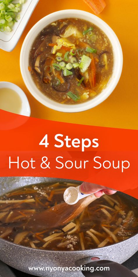 Pf Chang Hot And Sour Soup Recipe, Chinese Soup Recipes Hong Kong, Hot Sour Soup Recipe Simple, Hot N Sour Soup Recipe, Chinese Hot And Sour Soup, Hot And Sour Soup Recipe Authentic, Sweet And Sour Soup Recipe, Hot And Sour Soup Recipe Easy, Easy Hot And Sour Soup