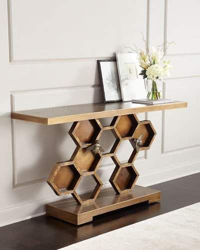 Modern Console, Modern Console Tables, Bee Decor, Plywood Furniture, Wood Console, 인테리어 디자인, Bumble Bee, Design Interior, Console Table