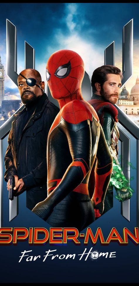 Instagram: R34.d Snap: Japan-34 Tony Revolori, Spiderman Far From Home, Marvel Movie Posters, Spider Man Far From Home, Film Disney, Far From Home, Marvel Posters, Nick Fury, Jake Gyllenhaal