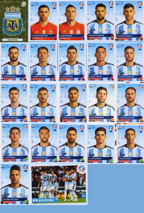 ALBUM PANINI COPA AMÉRICA USA 2024 ALL STICKERS ARGENTINA Stickers Argentina, Argentina Fc, Argentina Copa America, Ronaldo Real Madrid, Ronaldo Real, Leo Messi, Lionel Messi, Real Madrid, Ronaldo