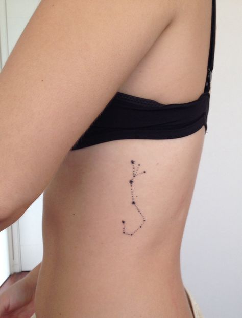 Line Tattoo Scorpio, Constellation Tattoos Scorpio, Delicate Space Tattoo, Scorpio Related Tattoos, Scorpius Constellation Tattoo, Scorpio Line Tattoo, Constellation Scorpio Tattoo, Scorpio Tattoo Aesthetic, Minimalist Tattoo Scorpio