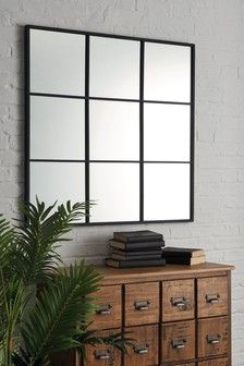 Mirrors | Large, Wall & Overmantle Mirrors | Next Official Site Spiegel Diy, Country Style Furniture, Hallway Mirror, Floor Standing Mirror, Interior Windows, Mirror Ideas, Window Room, Square Mirror, Bedroom Mirror