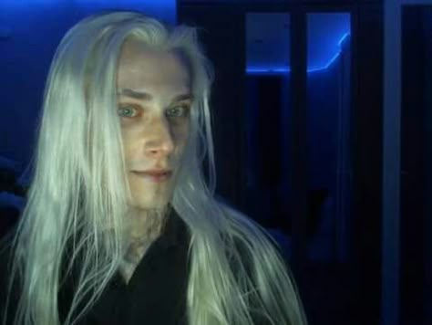 Valery Kovtun White Hair Men, Long Silver Hair, Long White Hair, Character Inspiration Male, Mind Control, Face Expressions, Long Hair Styles Men, Silver Hair, White Hair