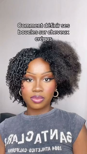 Afro To Curly Hair, How To Make Afro Hair Curly, How To Make Afro Hair, African Hair Care, Perfect Curly Hair, Curly Natural Hair, Cabello Afro Natural, Natural Hair Bun Styles, Curly Crochet Hair Styles