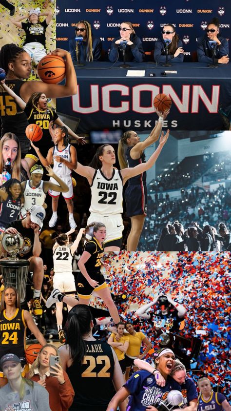 Paige Bueckers. Caitlin Clark. Kk Arnold. Kate Martin. Gabbie Marshall. Hannah Stuelke. Nika Mühl. Basketball Nail Designs, Arnold Wallpaper, Kate Martin, Uconn Womens Basketball, Paige Bueckers, College Decor, Caitlin Clark, Basketball Is Life, Comic Style Art