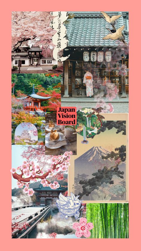 Japan vision board (July 31 2023) #japan #visionboard #manifest #laurensvisionboard Vision Board Collage, Jesus Wallpaper, Birthday Planning, July 31, Create Collage, Creative Play, Dream Life, Good Vibes, Vision Board