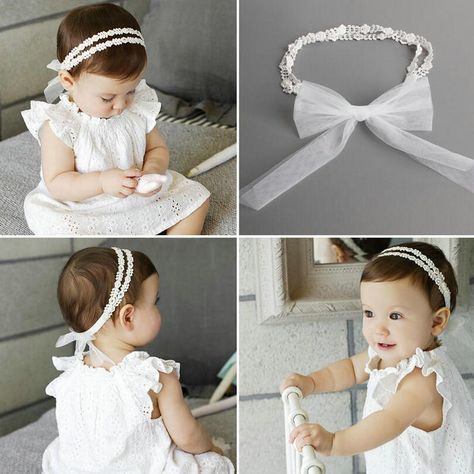 Headband Elastic, Baby Hair Bands, Baby Hair Accessories, Bows Hair, Bow Hair Accessories, Baby Bow, White Headband